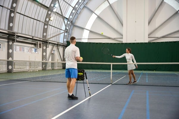 Indoor tennis facility illustrating how sports facility benchmarking can support performance and investment decisions.